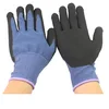 New technology Texting Anti-Cut Work en388 anti-sweat glove oil field Touch Screen Sandy Nitrile Coated Working Gloves