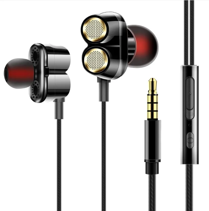 

High Quality In Ear Wired Earphone with Mic, Earphone 3.5mm Wired Design, Black, white
