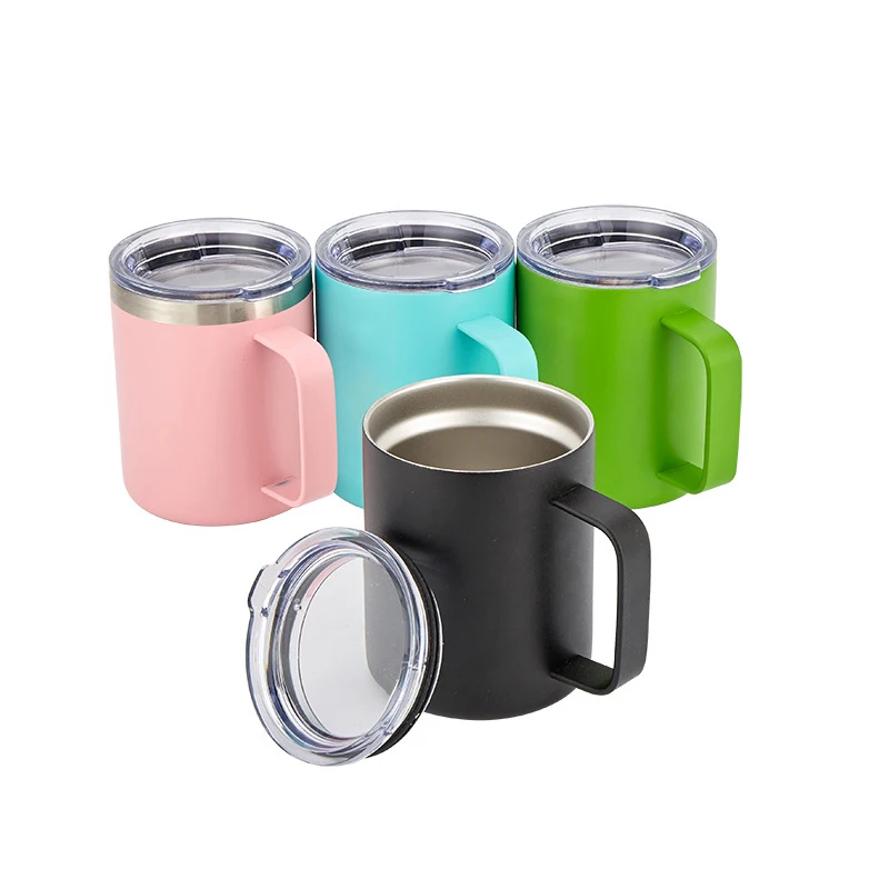 

FGA 2021 Cup Stainless Coffee Design Handle Logo Steel Travel With Lid Print Printed Custom Mug, Customized color