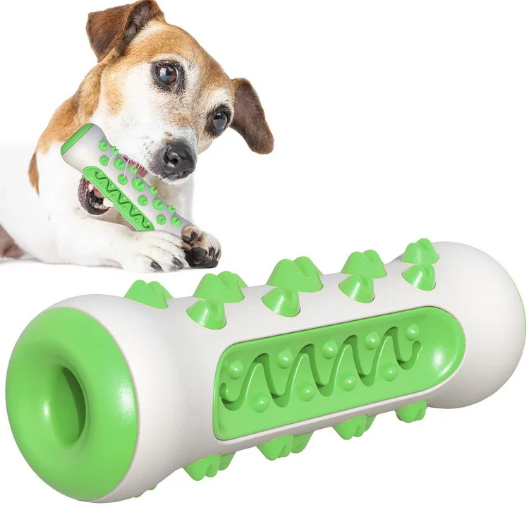 

Natural Rubber Durable Dog Chew Toys Toothbrush Dental Care Dog Brushing Stick, Same as photo or customized