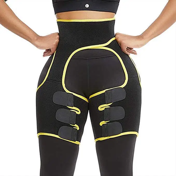 

New Design Compression Leg Sleeve Body Shaper Neoprene Shaper Waist And Thigh Trimmer, Black