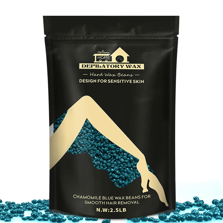 

Lifestance Private Label Hard Wax Beads Depilatory Green 1 Kg Waxing Area 1000g waxing beans