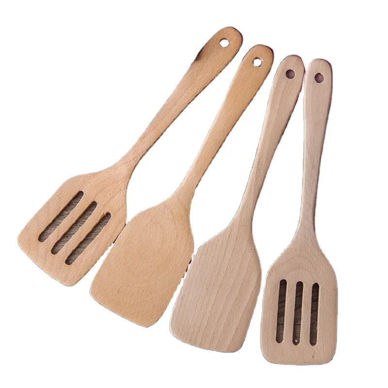

Beech Wooden Kitchenware Cooking Shovel Household Common Cooking Turner Wooden spatula