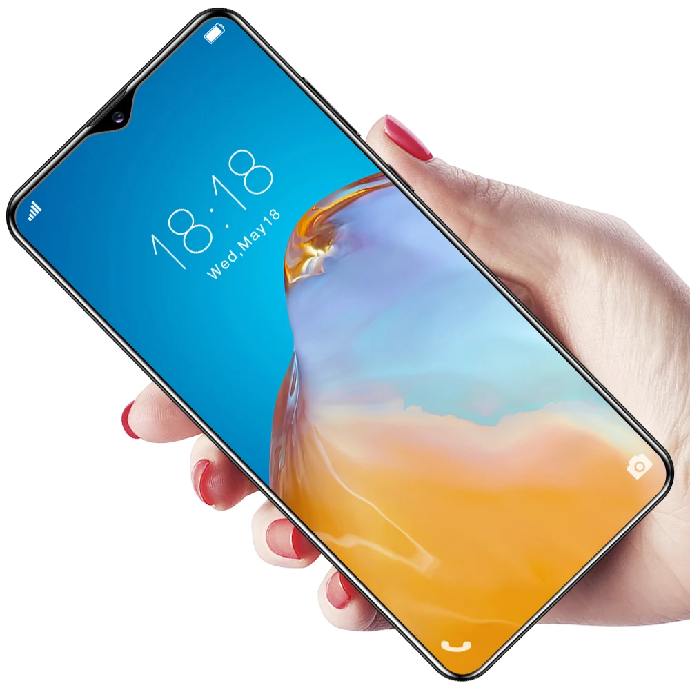 

OEM wholesale price fingerprint face unlock P40 Plus 3GB + 32GB Android dual card telephone smartphones 4g network