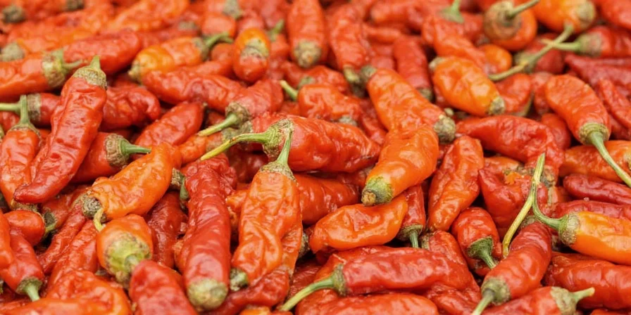 Habaneros frozen before drying