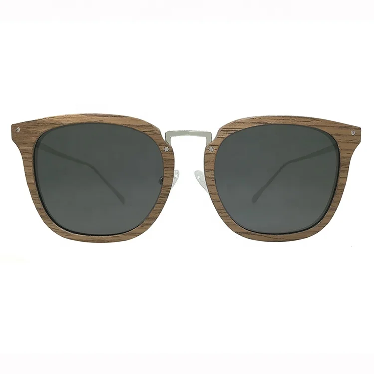

CE Certified Wood Sunglasses with Square Lens and Stainless Steel Temple YT-LA-0142L