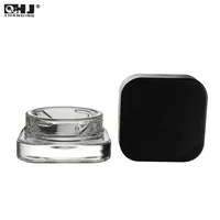 

Mini Cosmetic Container 5ml Dab Jar Square Cube Glass Jar Food Grade For Extract Concentrate Wax Child Resistance Lid