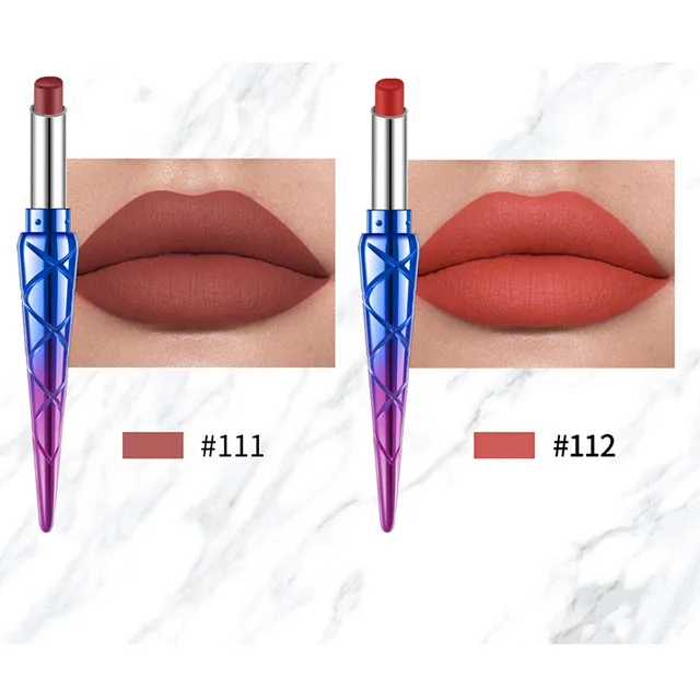 

Cigarette Tube Lipstick Pen Mermaid Lipstick Pencil Natural Lasting Color Vitamin E Matte Lip Liner