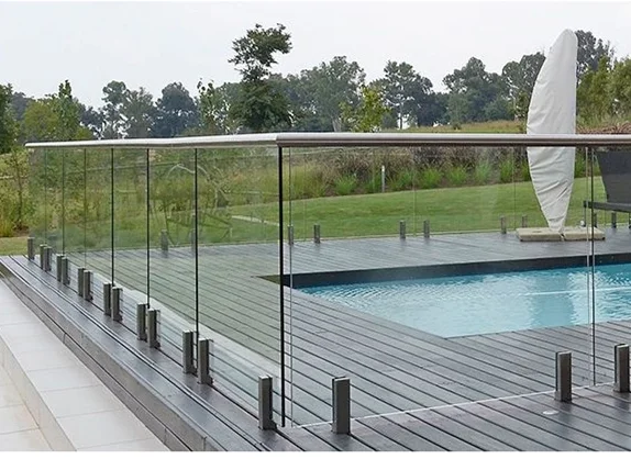 室外无框二手游泳池围栏出售