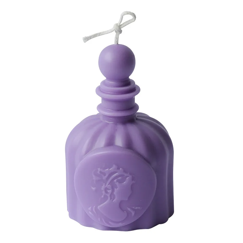 

FO256 Creative perfume bottle candle mold homemade furniture decoration scented candle silicone mold
