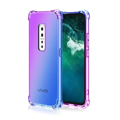 

Gradient Color Shockproof Absorption TPU Back Cover Phone Case For VIVO V17 Pro