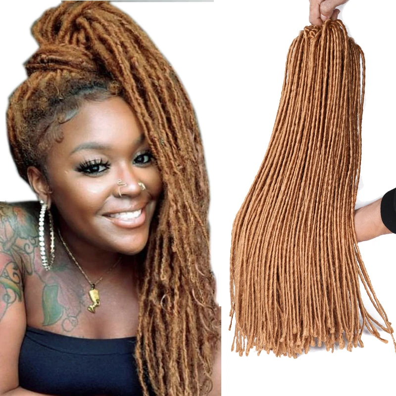 Micro Locs Synthetic High Temperature Fiber Hair Extension Dreadlocks Crochet Hair