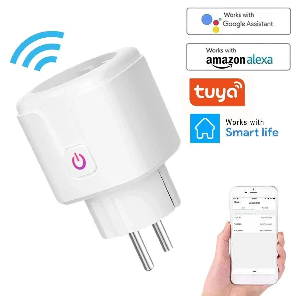 

Wireless WiFi Smart Plug UK EU US Adaptor Remote Voice Control Power Energy Monitor Outlet Timer Socket for Alexa Google Home