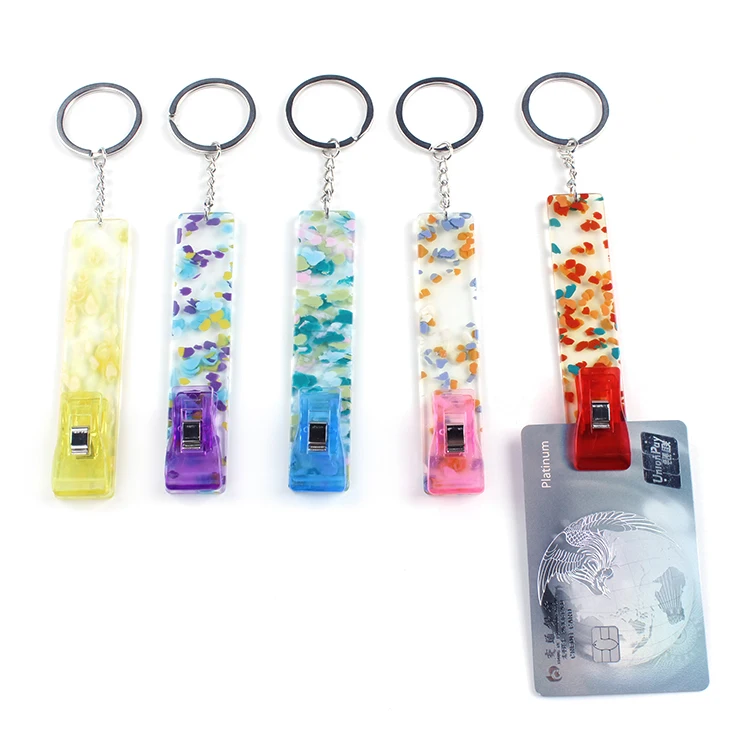 

Custom Credit Card Grabber Keychain Pompom Keychain Self Defense Keychain Set