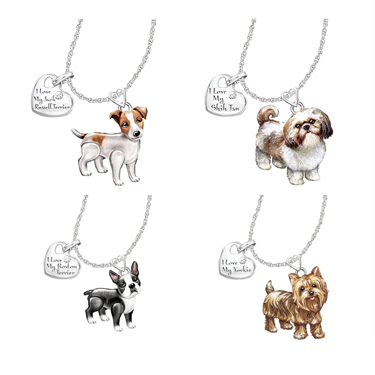 

Fashion exquisite cartoon necklace dog pendant women's jewelry