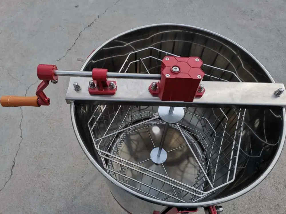 
4 Frames Manual Honey Extractor/Stainless Steel Honey Shaking Machine Honey extraction machinery Food grade stainless steel 