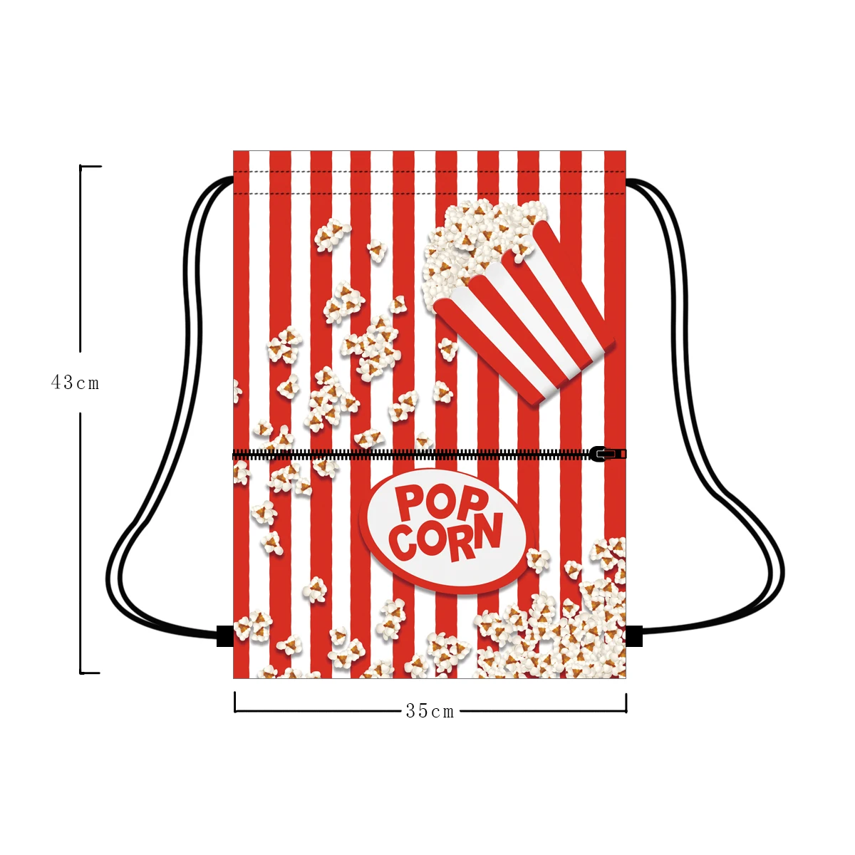 

Design custom promotion drawstring bag with pocket large capacity lightweight gift bag drawstring washable reusable, Customized