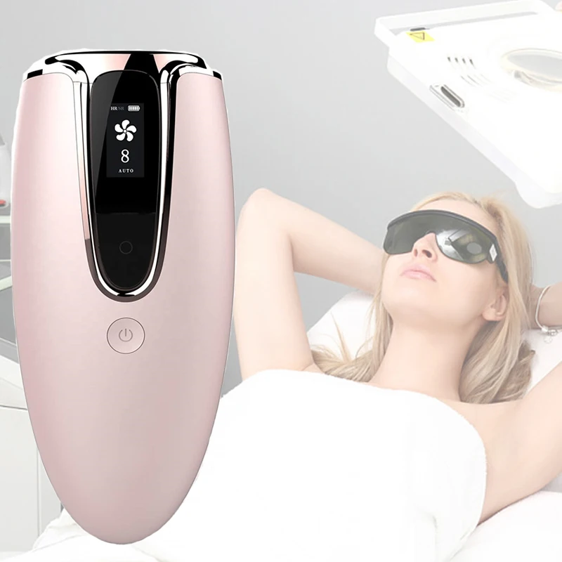 

oem IPL Hair Removal for Women and Men Permanent Painless Laser Hair Remover in home use ipl machine, White pink black