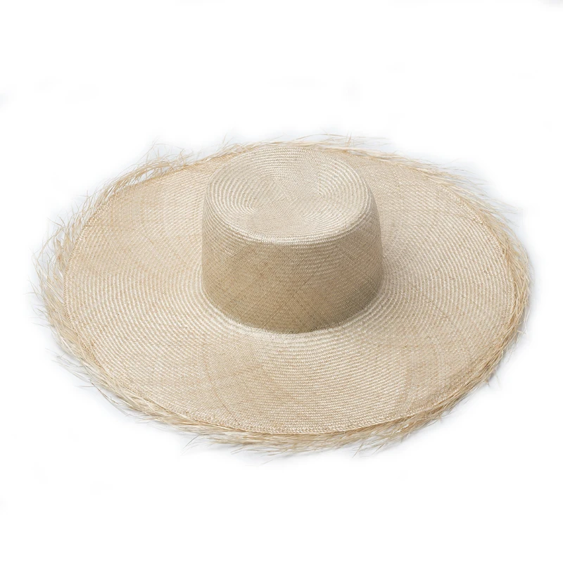 

2021 Spring Summer Sisal Hemp Female Floppy Sun-proof Foldable Crochet Natural Straw Hat Manufacturer