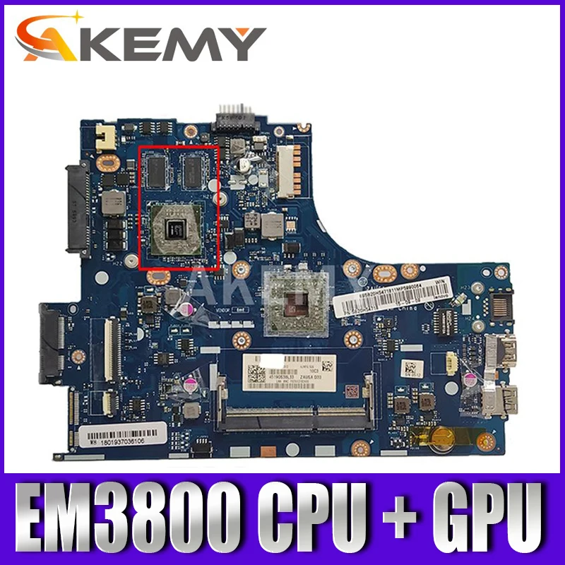 

Akemy ZAUSA LA-A331P Mainboard For ideapad S415 laptop motherboard DDR3 With EM3800 cpu + GPU