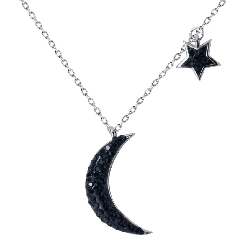 

Golden Moon Sweet Stars 12 Kinds of Flavicle Chains 925 Silver amulet jewelry