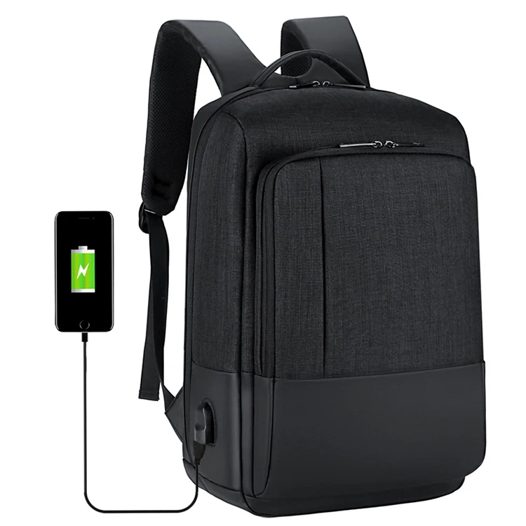 

Multifunction USB charging Men 15.6inch Business Laptop Backpacks Fashion Teenager Leisure Travel backpack