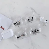 

Air pods 3 pro hard PC transparent Off white niike case sport pattern customizable LOGO for Apple airpods3 pro