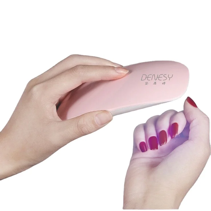 

6W Mini Small Nail Polish Gel UV Light LED Rechargeable Dryer Nail Lamp For Nails