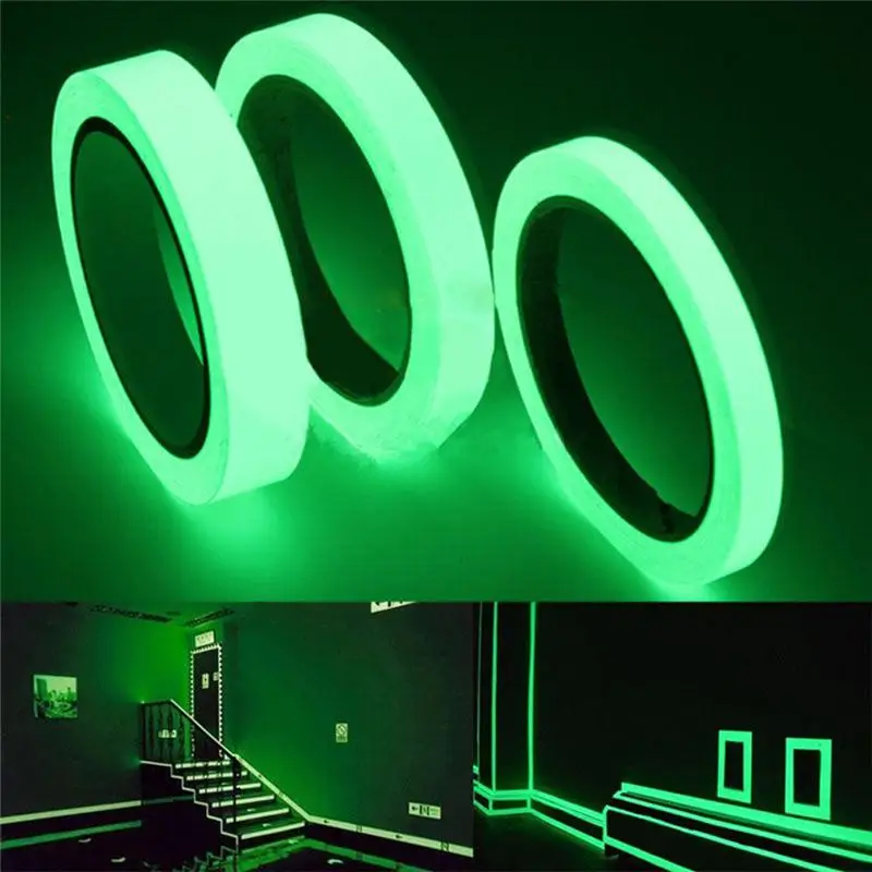

Luminous Self-adhesive Glow In Dark Warning Tape Home Decoration Wholesale, Green