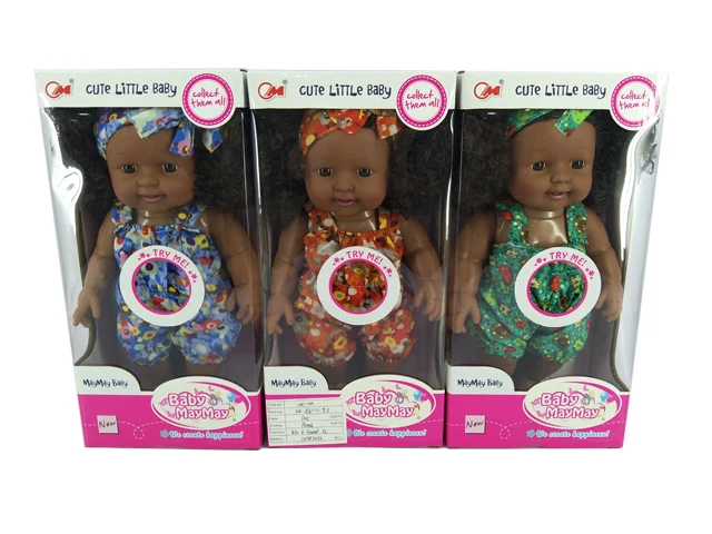 
2020 New 30 cm Alive reborn newborn Black African American Baby Dolls for kids 