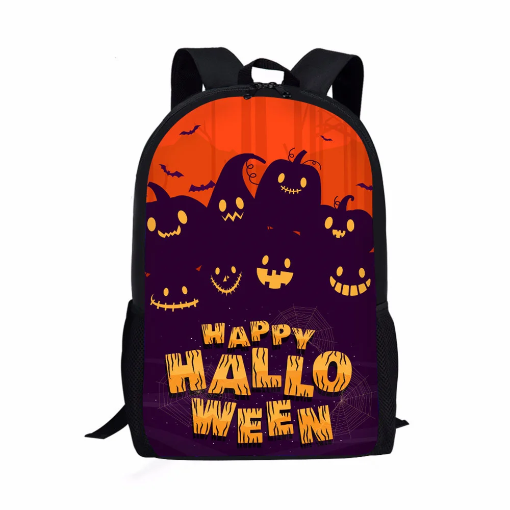 

2021 custom backpack bag fashion Halloween style bags new design child school over the shoulder backpacking pack for ladies men