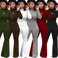

Lifu Latest Women Winter Clothing Club Outfits Women Two Pieces Long Sleeve Bodycon Jumpsuit 2 Piece Set Women Clothing