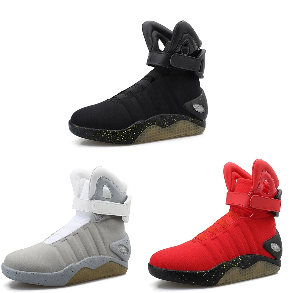 

LED shoes back to future lace up led light shoes ankle boots fashion LED sneakers for men