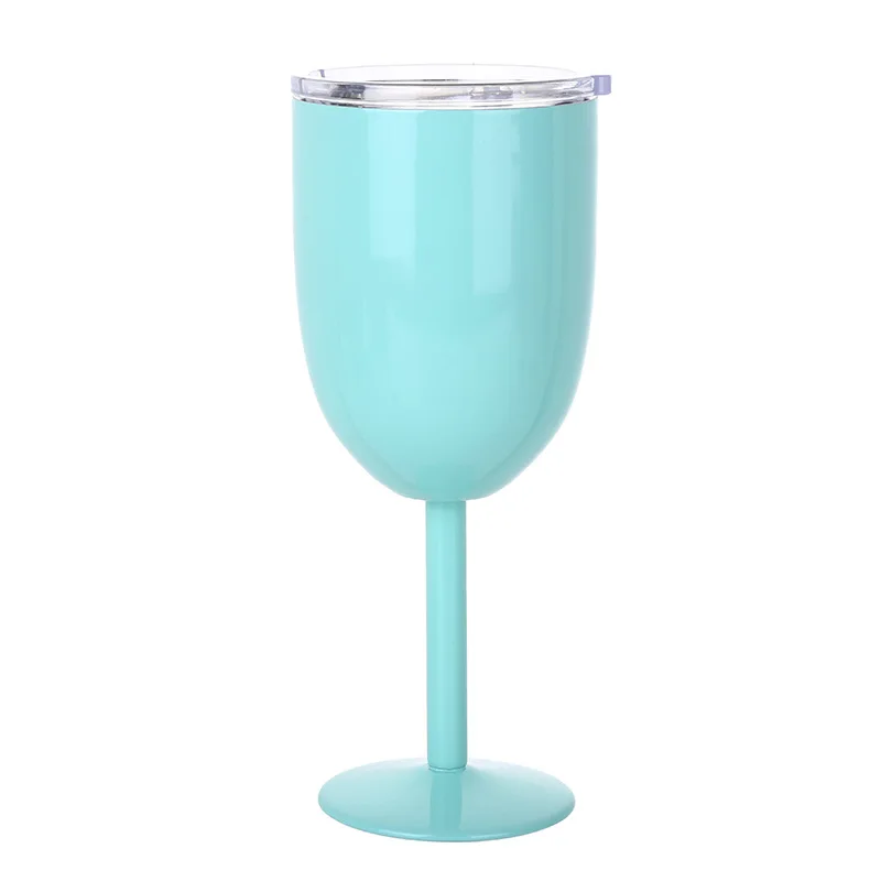 

Stainless steel wine goblet double wall insulated stemless wine cup