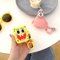 

2020 NEW Products Wholesale Price for Airpod 1/2 Silicone Case Cute Cartoon SpongeBob Design 3D Protective Cover for Airpods Pro