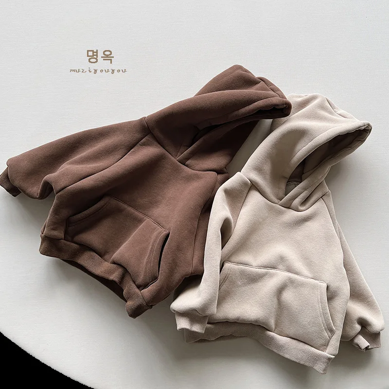 

2023 Spring And Autumn Hooded Coat 100% cotton wholesale custom logo baby hoodies sweatshirts baby sweater boy