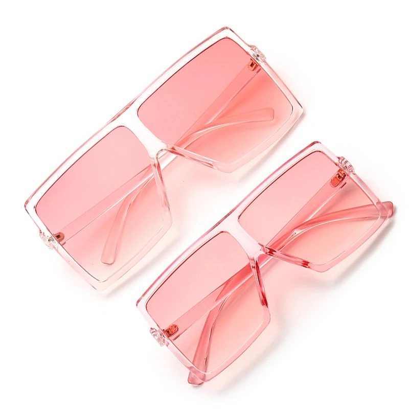 

Mom and Baby Square Oversized Sun Glasses Fashion Custom Adult and Kids Sunglasses, 6 colors