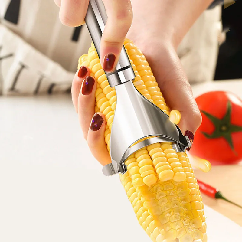 

TY2022 OEM/ODM Kitchen gadgets Stainless steel corn shedder planed corn kernel separator corn planer tool, As shown