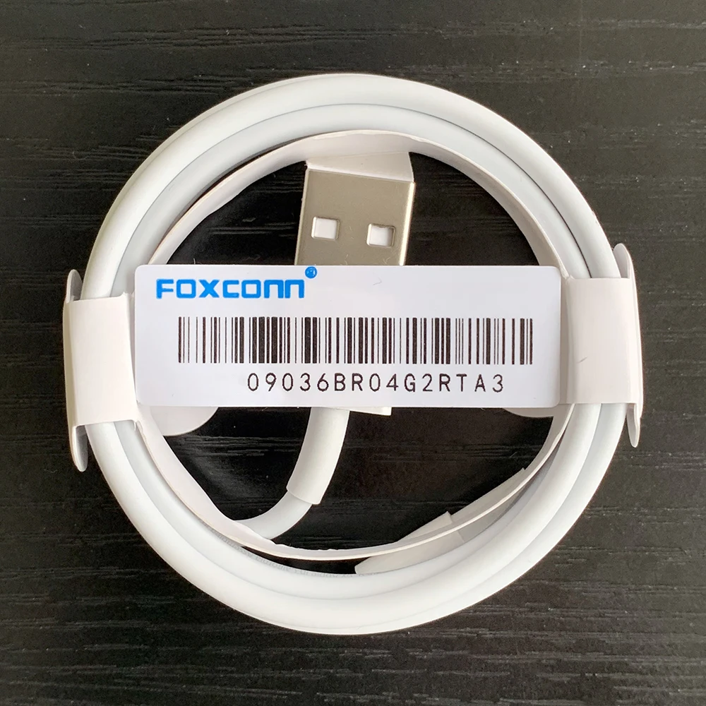 

Original OEM Foxconn Usb Cable 1m / 3ft 5ic chip sync Data Charging cable For iPhone X XS MAX 8 6 6s 7 plus, White