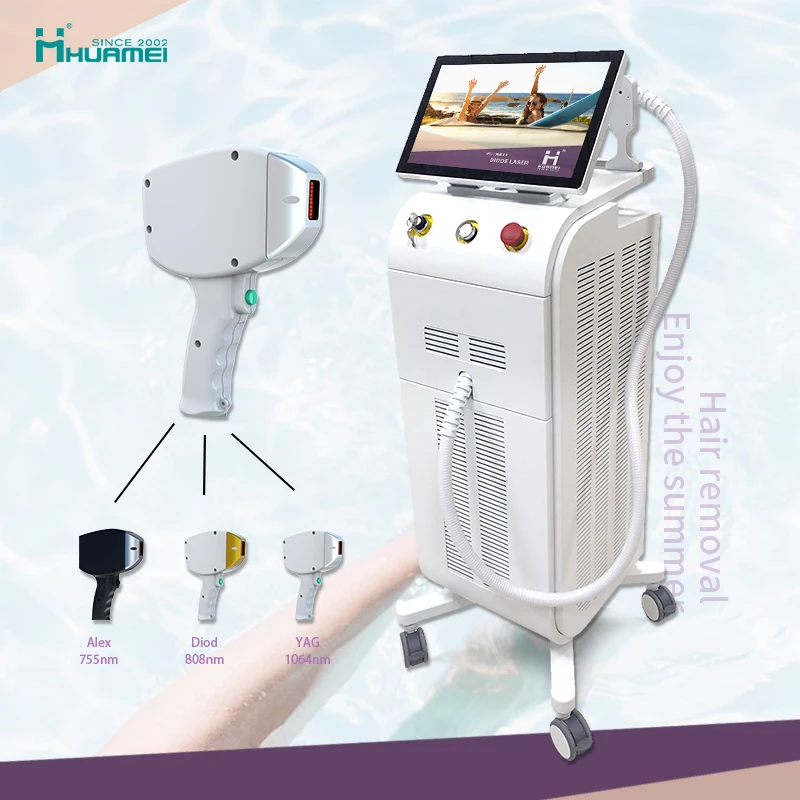 

Discount prices 16 bar 1600w 3 waves depiladora laser diode laser hair removal painless 755nm 808nm 1064nm hair removal