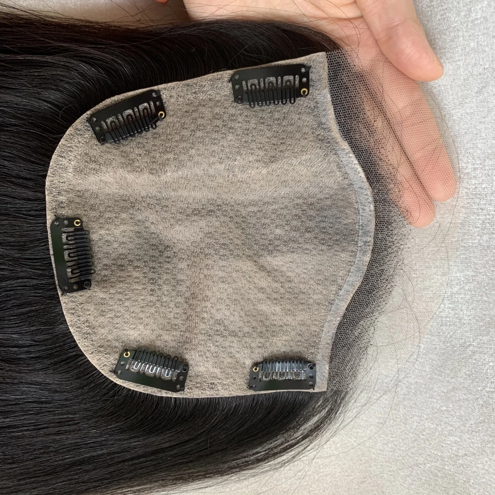 

women hair topper 100% European human hair toppers for women human hair Jewish wig full ends machine made silk base