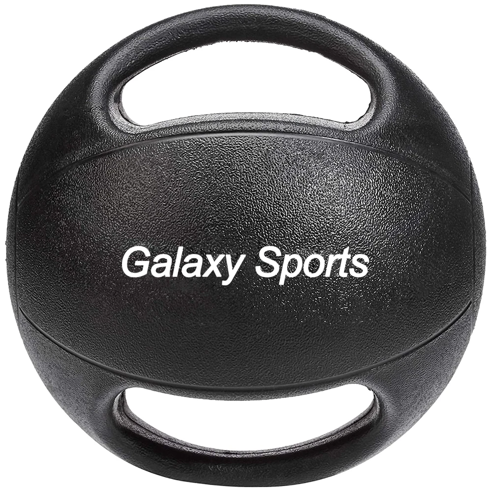 
24 Hours Customer Service Durable Dual-handle Easy-grip Rubber Medicine Ball. 