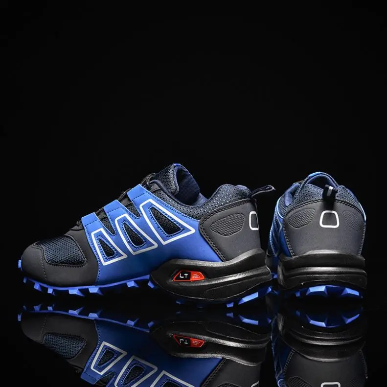

New Trendy Hiking Breathable Mountain Climbing Outdoor New Model Safety Sports Shoes Stylish For Men Sport, Blue,camouflage,black