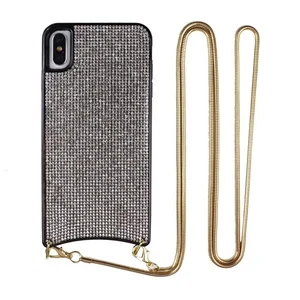 Luxury Bling Diamond Crossbody Phone Case Necklace Samsung 10 Plus