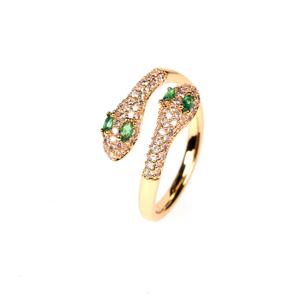 

2020 Trending Jewelry Adjustable Gold Plated Wholesale delicate Snake Shape Ring, Color