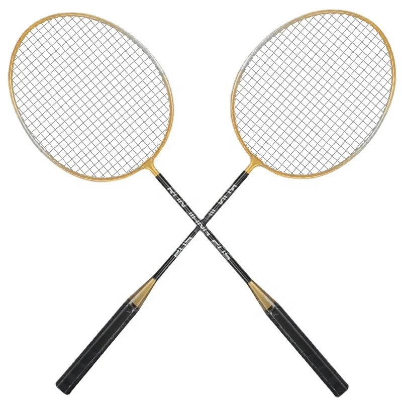 

Outdoor indoor sports team racket adult alloy split racket recreational exercise 2 equipped badminton racket, Red