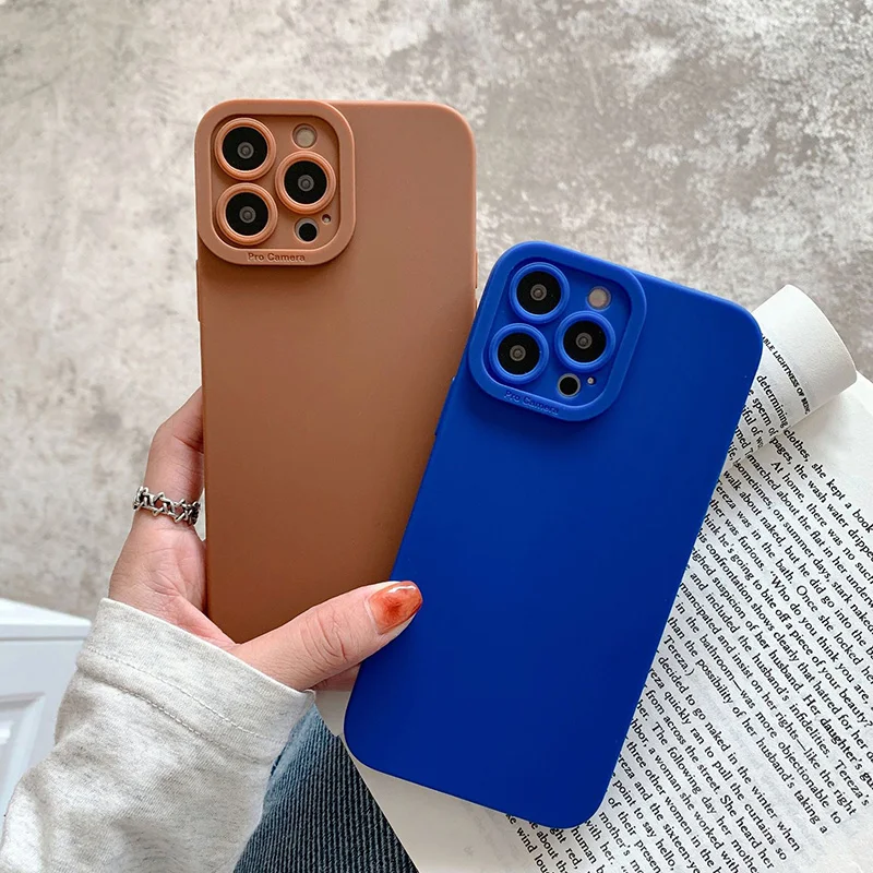 

Newest Design For Realme 9 PRO TPU Phone Case Shockproof Square Design TPU Silicone Case For Reno C21 Case, 10 colors