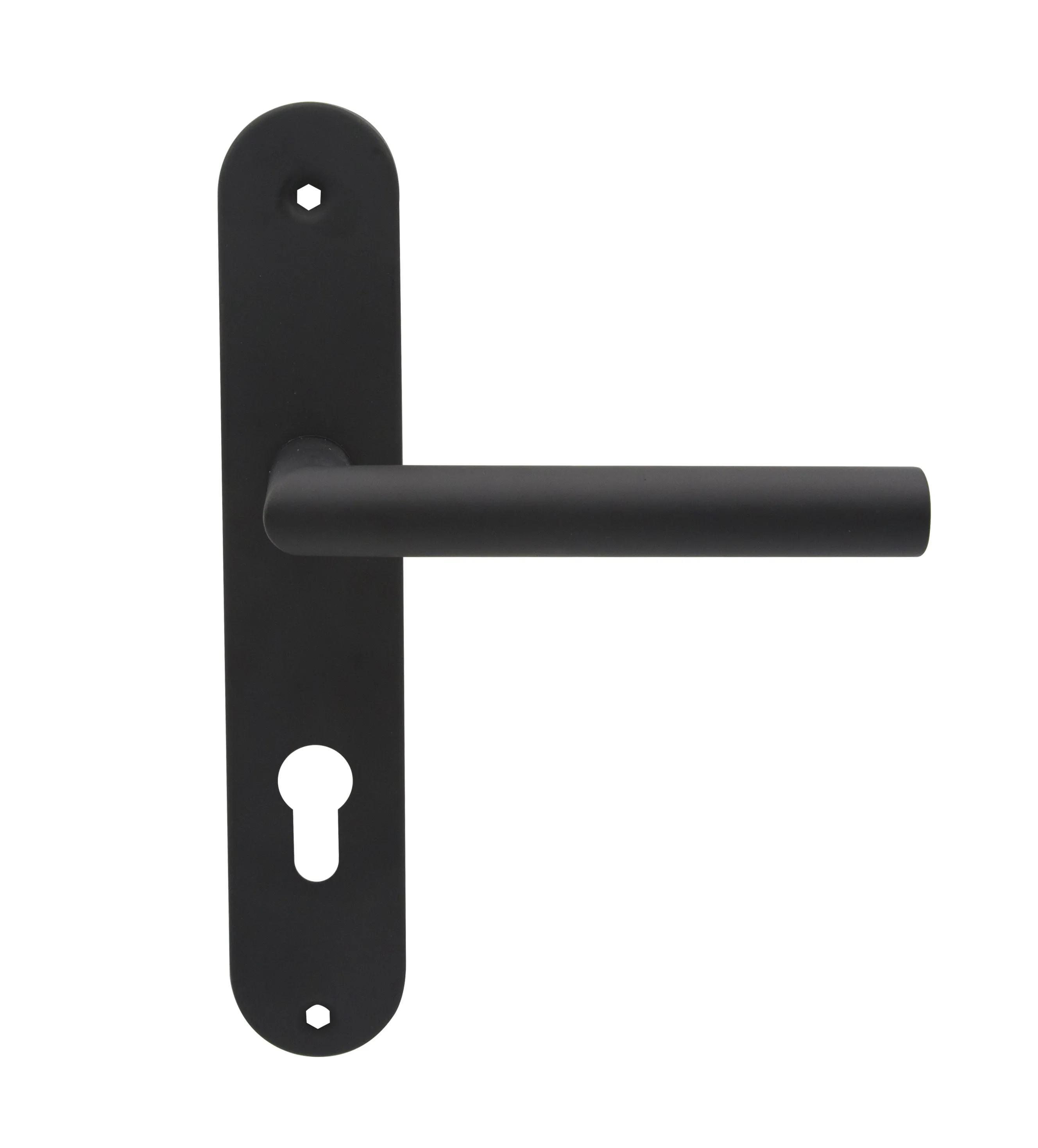 Satin Black Color Stainless Steel Door Handle With Long Plate Buy