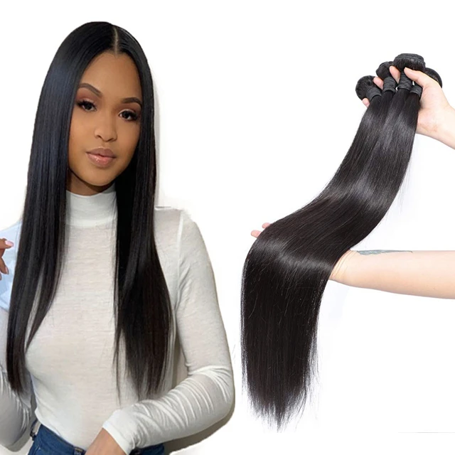 

Factory Direct Real Unprocessed Virgin Remy Brazilian Hair Straight Wave Virgin Human Hair Bundles