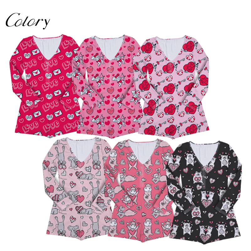 

Colory Valentines Day Pajama Pants Plus Size Satin Pajamas, Picture shows